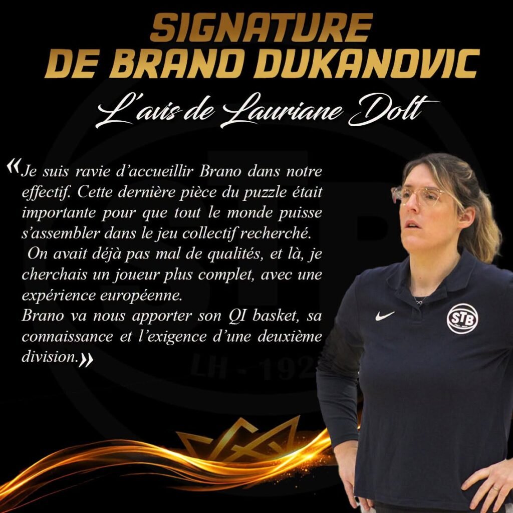 Réaction - Lauriane Dolt - STB - Le Havre - Brano - Dukanovic - Elite 2 - LNB