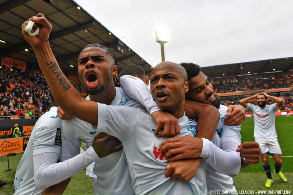 HAC - FC Lorient - Le Havre AC - Merlus - André Ayew - Steve Ngoura - Emmanuel Lelaidier