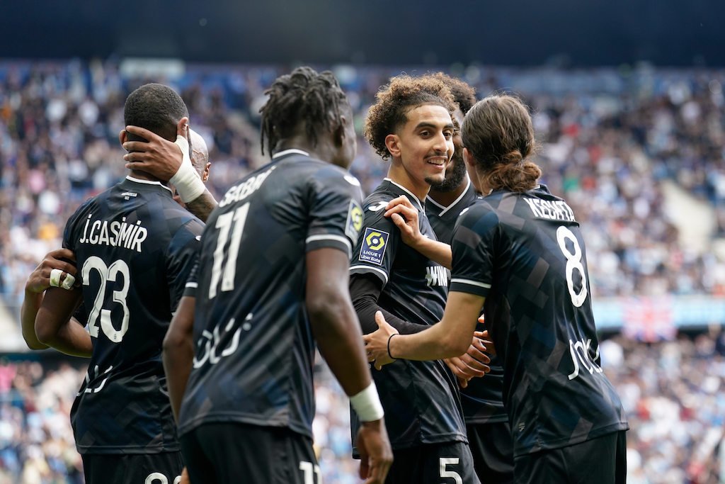 05 Oussama TARGHALLINE (hac) during the Ligue 1 Uber Eats match between Le Havre and Strasbourg at Stade Oceane on May 4, 2024 in Le Havre, France.(Photo by Hugo Pfeiffer/Icon Sport)   - Photo by Icon Sport