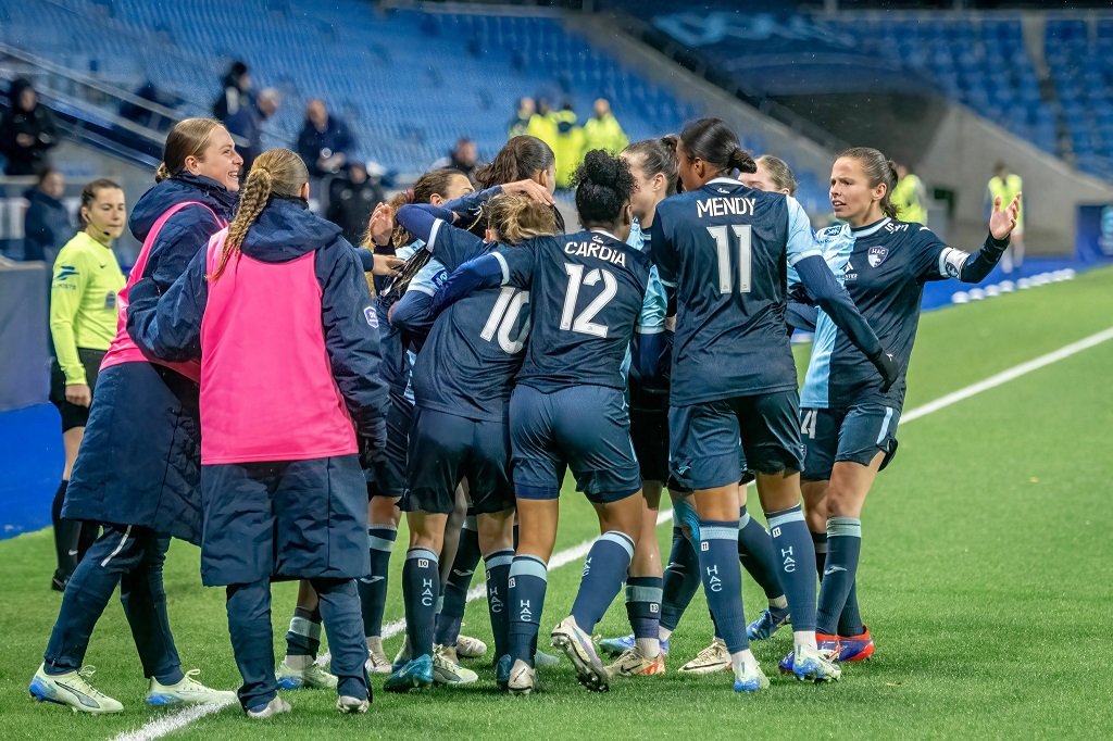 HAC - Le Havre AC - Le Havre - Arkema Première Ligue - D1 - hacmen.fr - hac-foot.com - Damien Patard - Mélinda Mendy - Chancelle Effa Effa - Silke Demeyere - Romane Enguehard - Paris FC - PFC